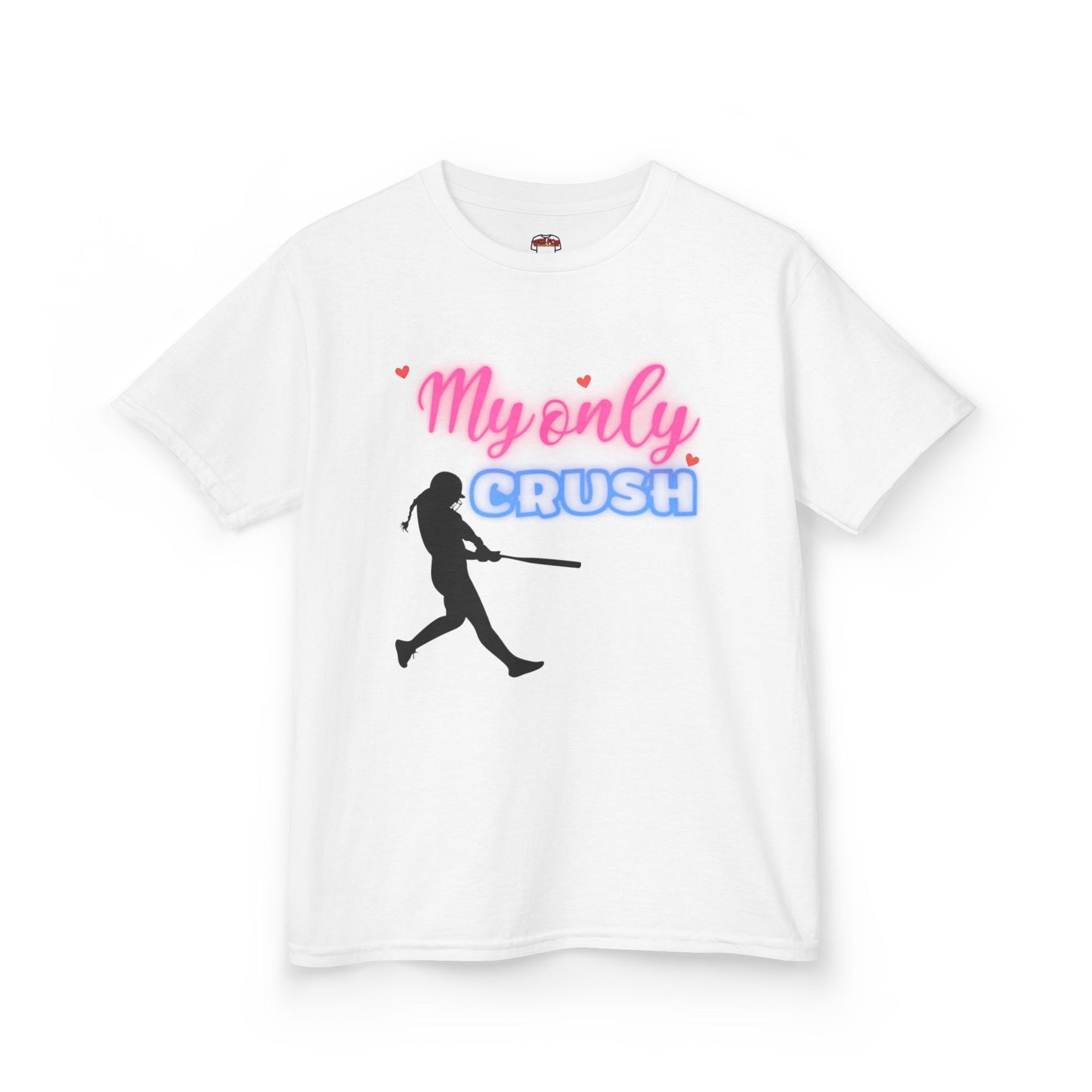 Kids Baseball Lover Tee - "My Only Crush" Design