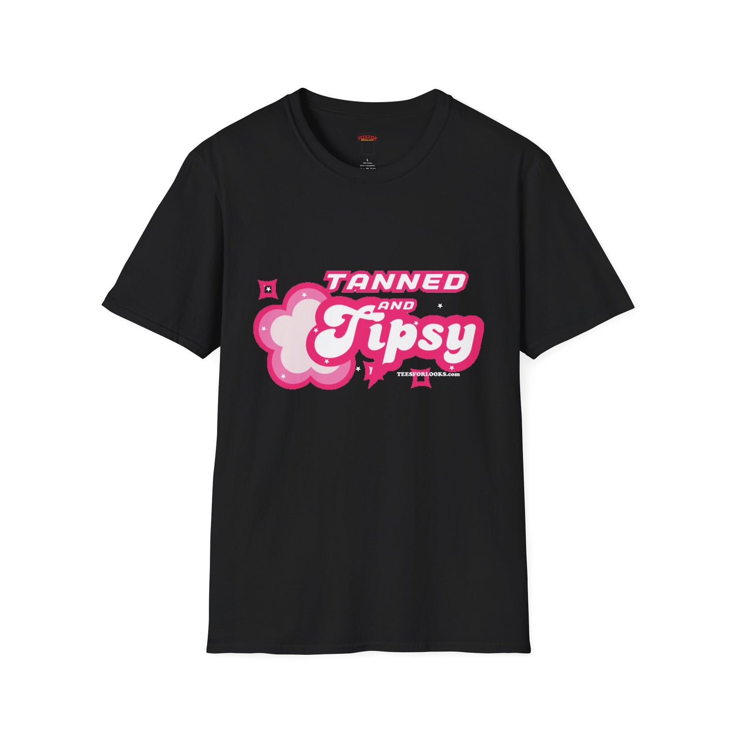 Tanned and Tipsy Unisex Softstyle T-Shirt - Fun Summer Vibe Tee