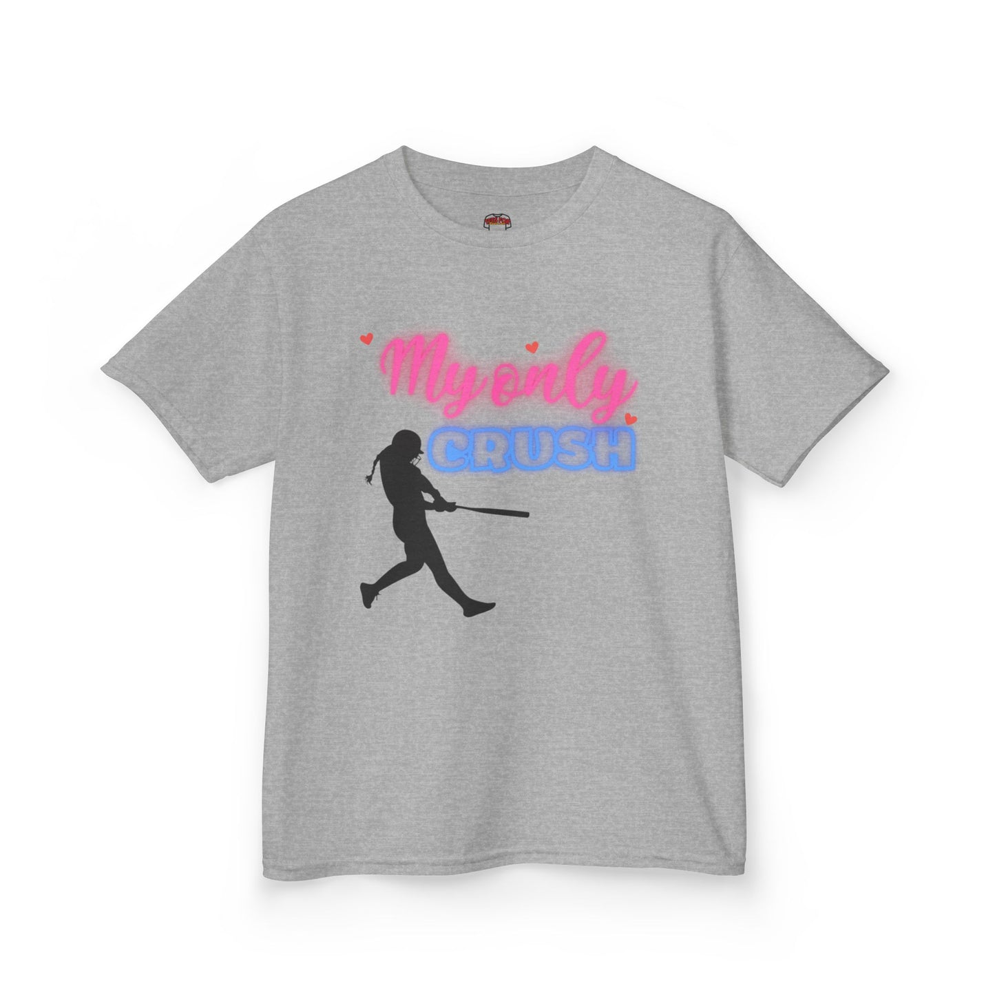 Kids Baseball Lover Tee - "My Only Crush" Design