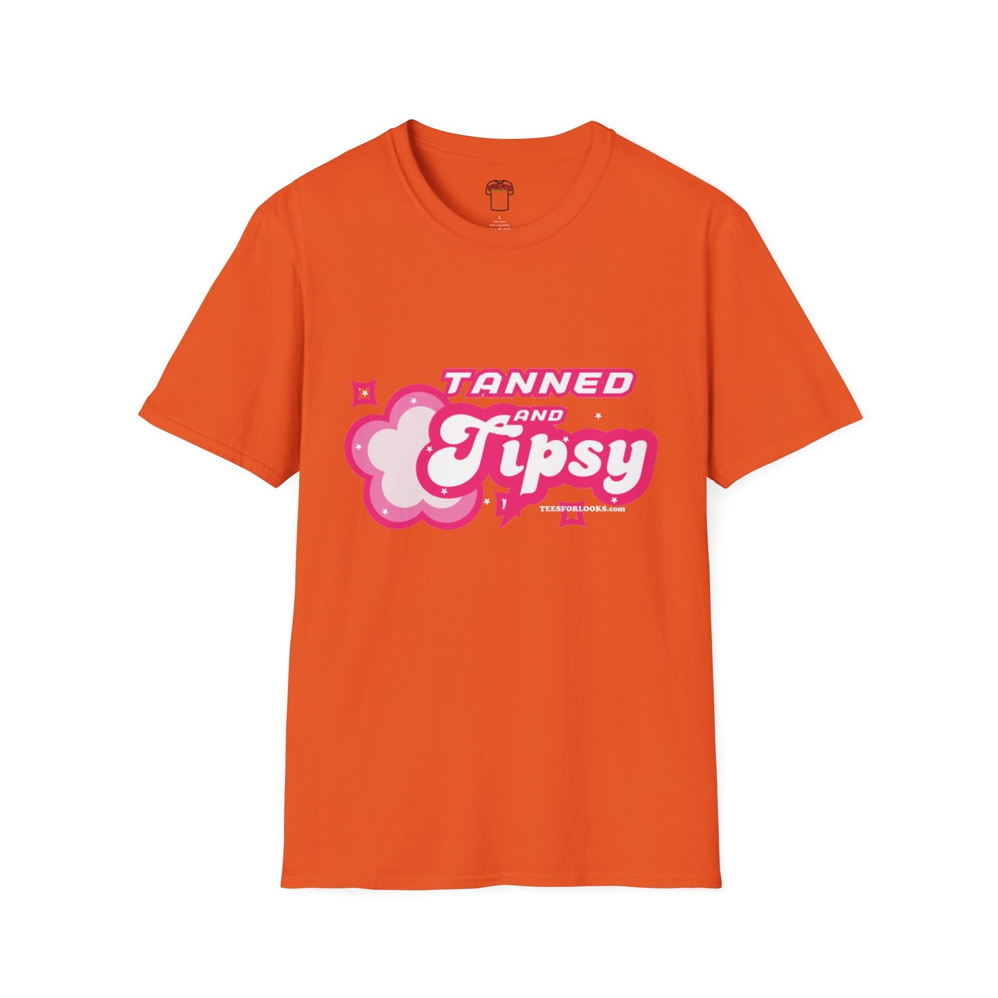 Tanned and Tipsy Unisex Softstyle T-Shirt - Fun Summer Vibe Tee