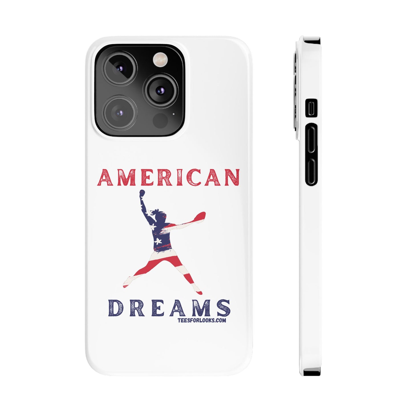 American Dreams Slim Phone Cases - Stylish Protection for Patriotism