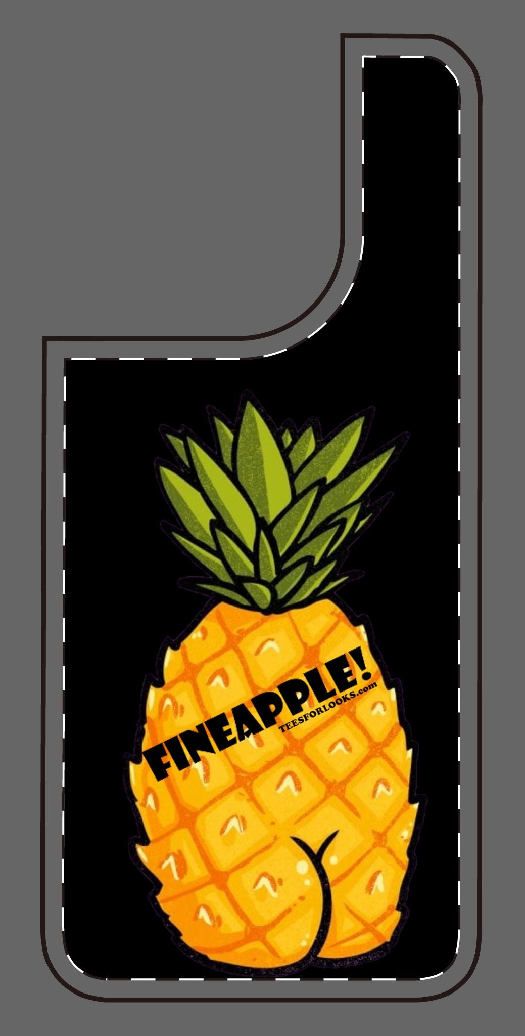 “Fineapple” Silicone Phone Case - Fun and Quirky Pineapple Design