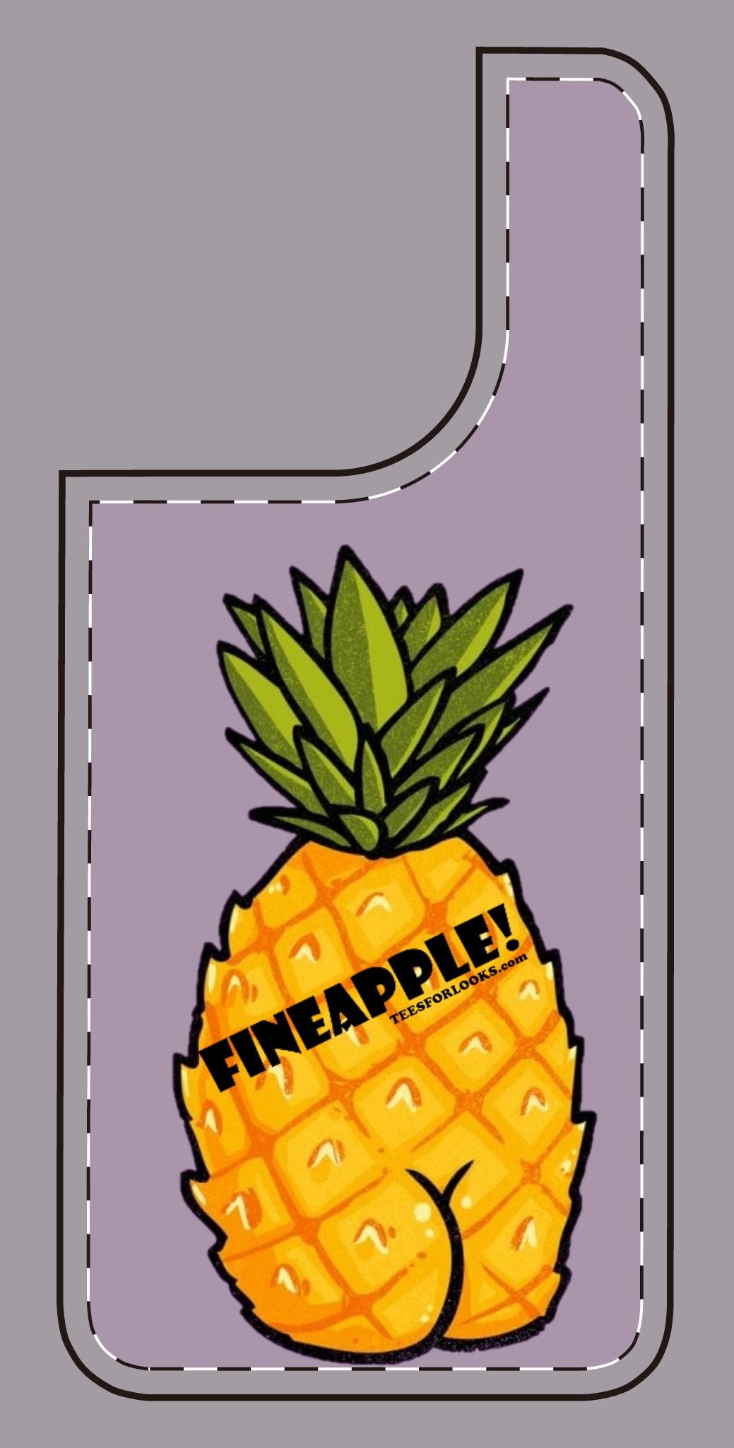 “Fineapple” Silicone Phone Case - Fun and Quirky Pineapple Design