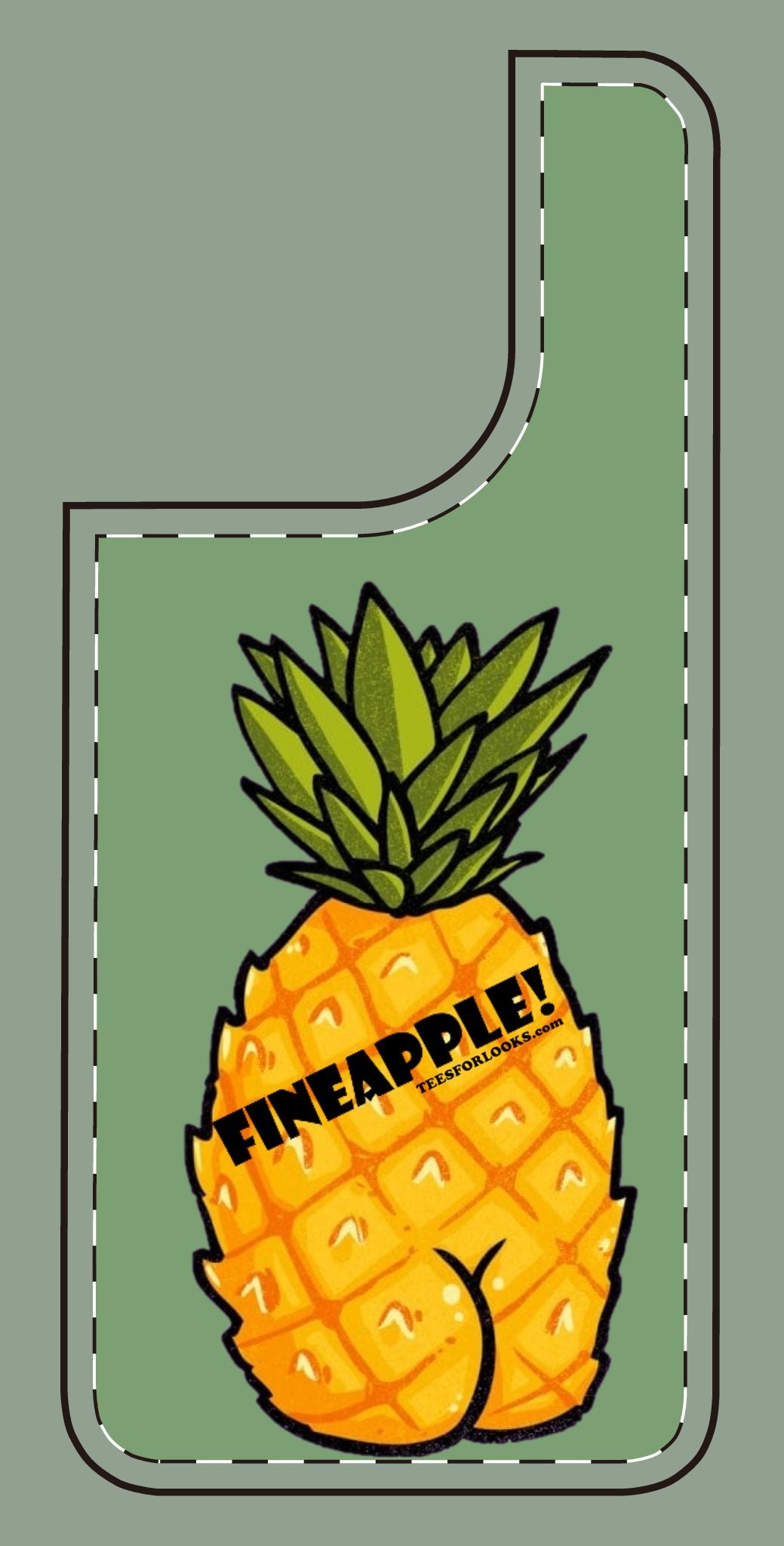 “Fineapple” Silicone Phone Case - Fun and Quirky Pineapple Design