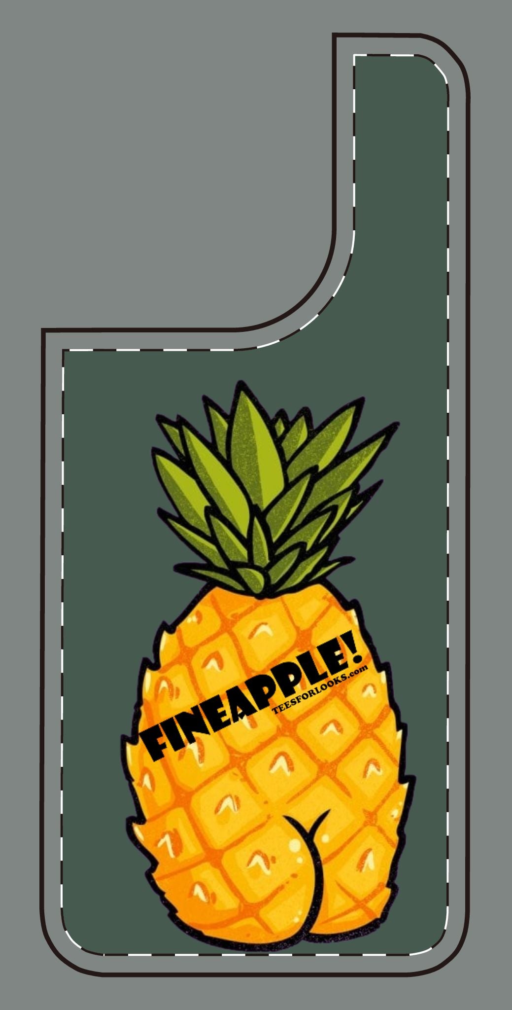 “Fineapple” Silicone Phone Case - Fun and Quirky Pineapple Design