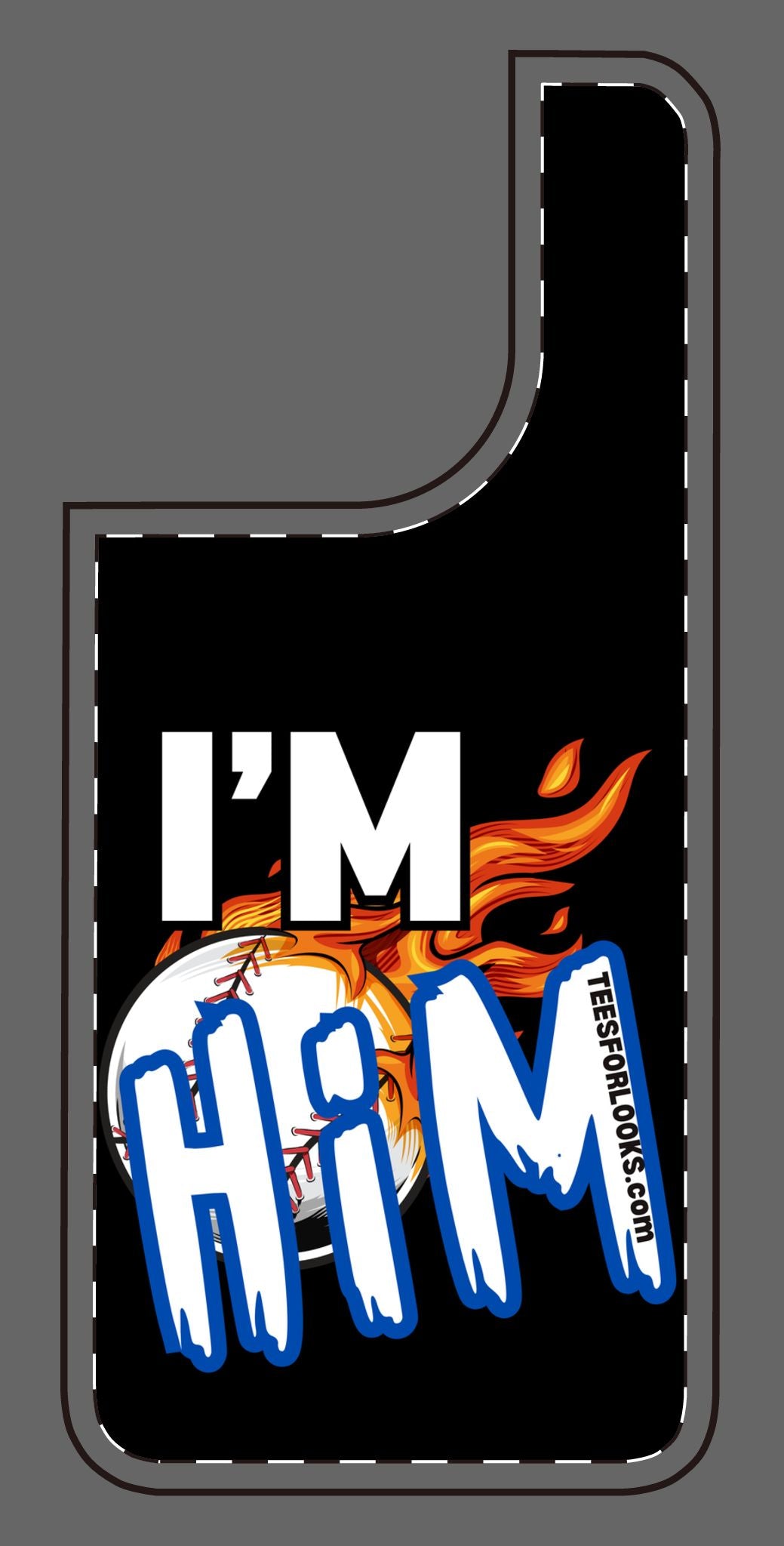 I'm Him Silicone Phone Case - Bold & Fun Design for Sports Lovers