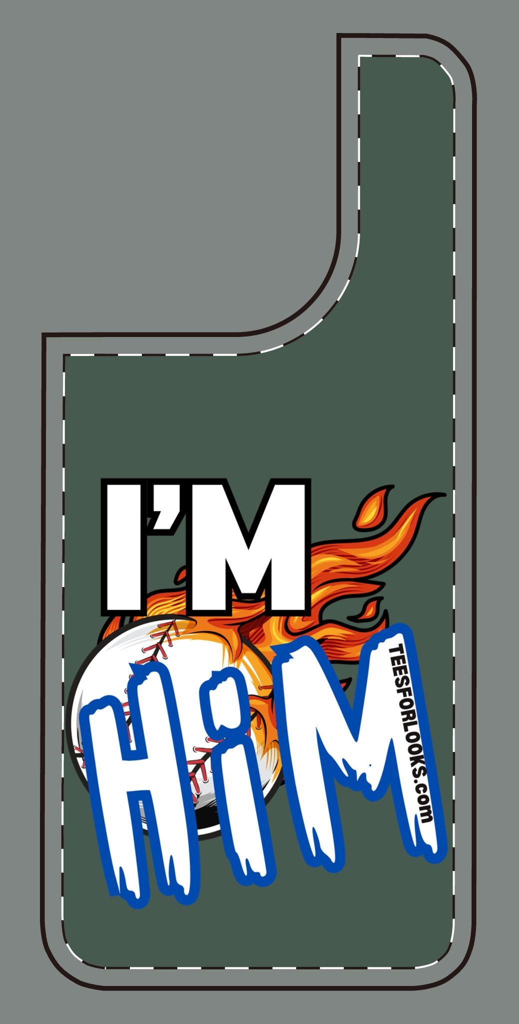 I'm Him Silicone Phone Case - Bold & Fun Design for Sports Lovers