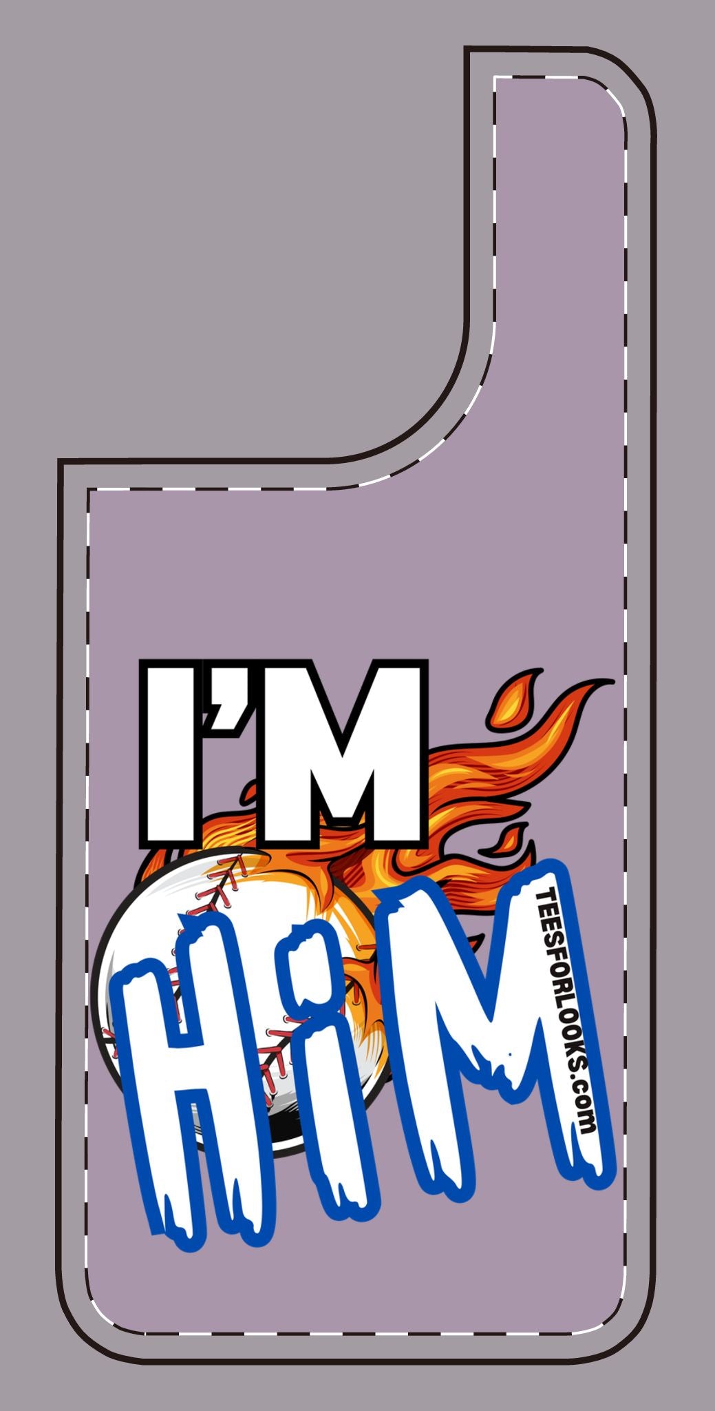 I'm Him Silicone Phone Case - Bold & Fun Design for Sports Lovers