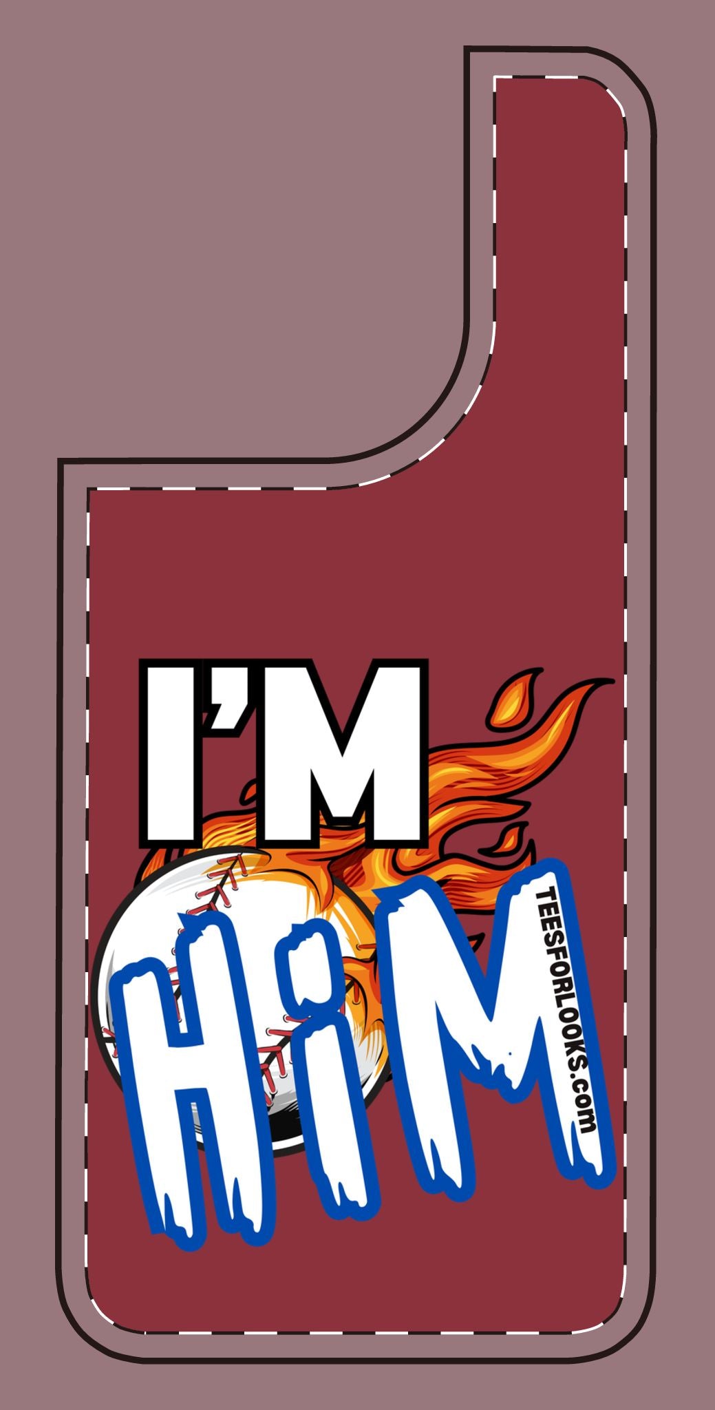 I'm Him Silicone Phone Case - Bold & Fun Design for Sports Lovers