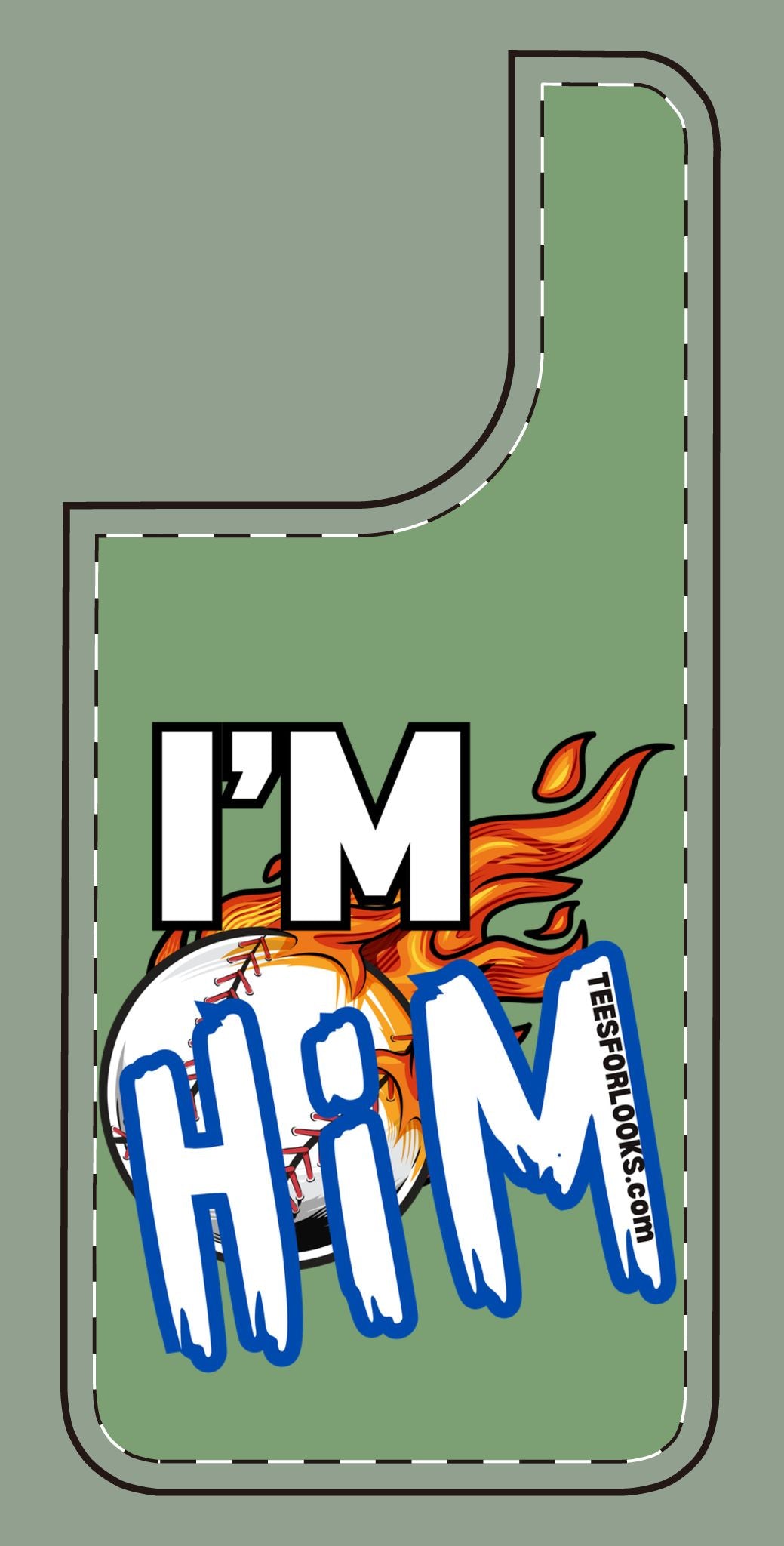 I'm Him Silicone Phone Case - Bold & Fun Design for Sports Lovers