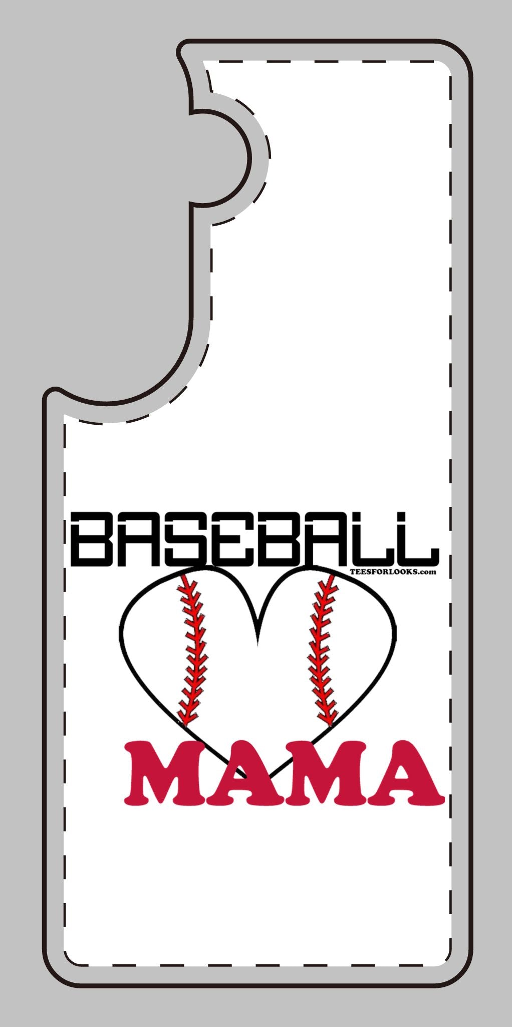 Baseball Mama Silicone Phone Case - Perfect Gift for Sports Moms