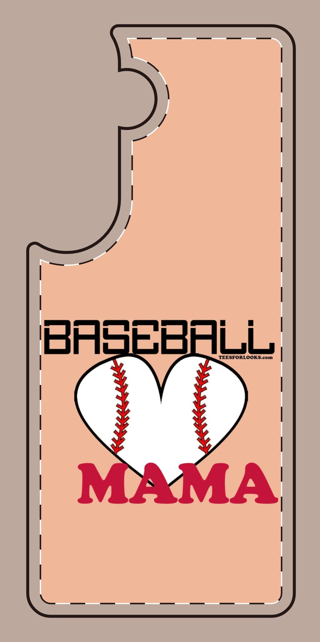 Baseball Mama Silicone Phone Case - Perfect Gift for Sports Moms