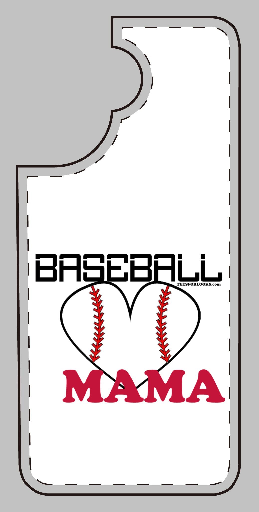 Baseball Mama Silicone Phone Case - Perfect Gift for Sports Moms