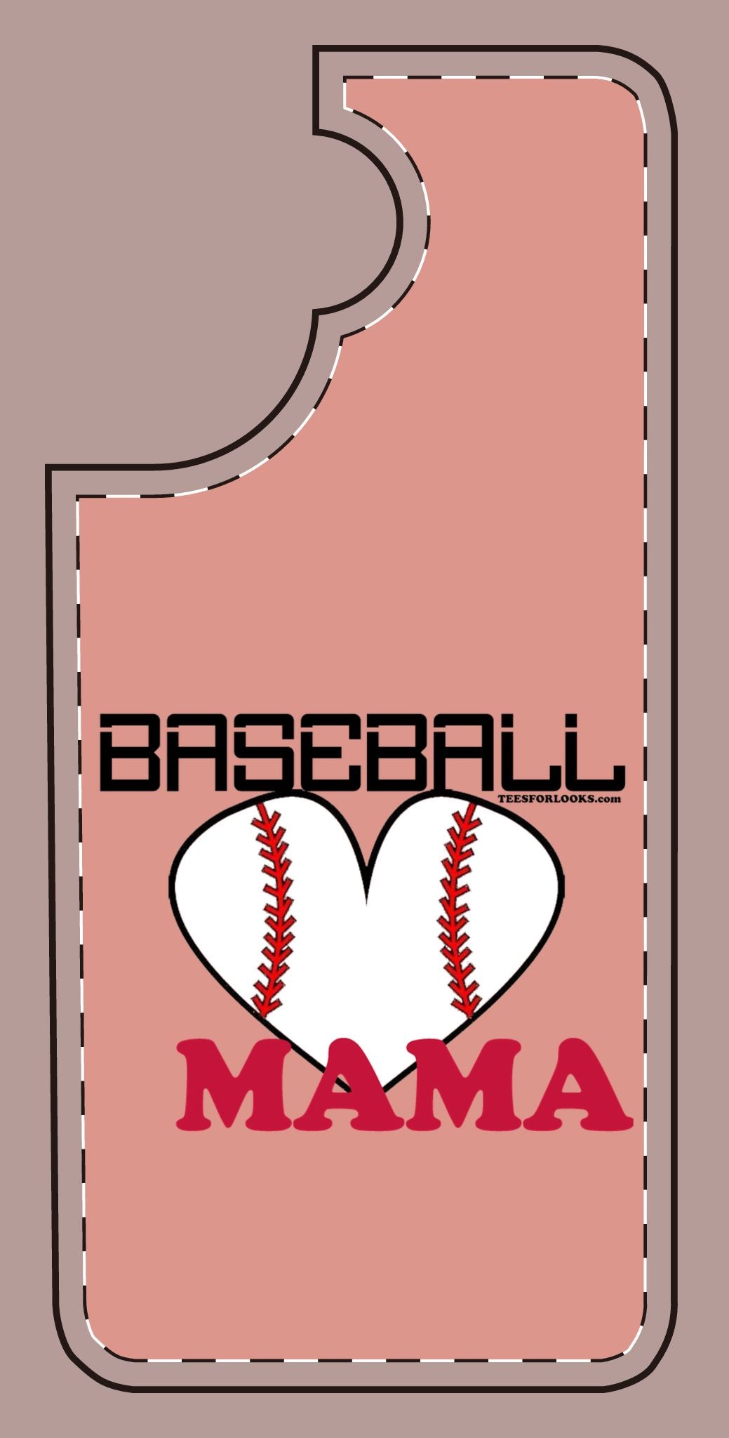 Baseball Mama Silicone Phone Case - Perfect Gift for Sports Moms