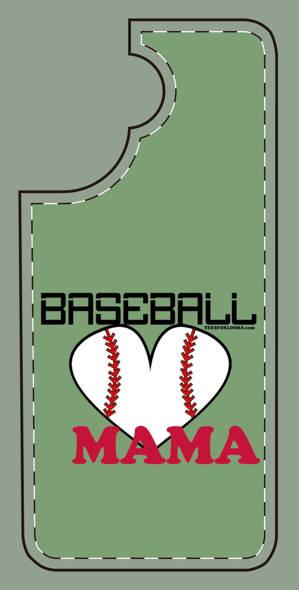 Baseball Mama Silicone Phone Case - Perfect Gift for Sports Moms