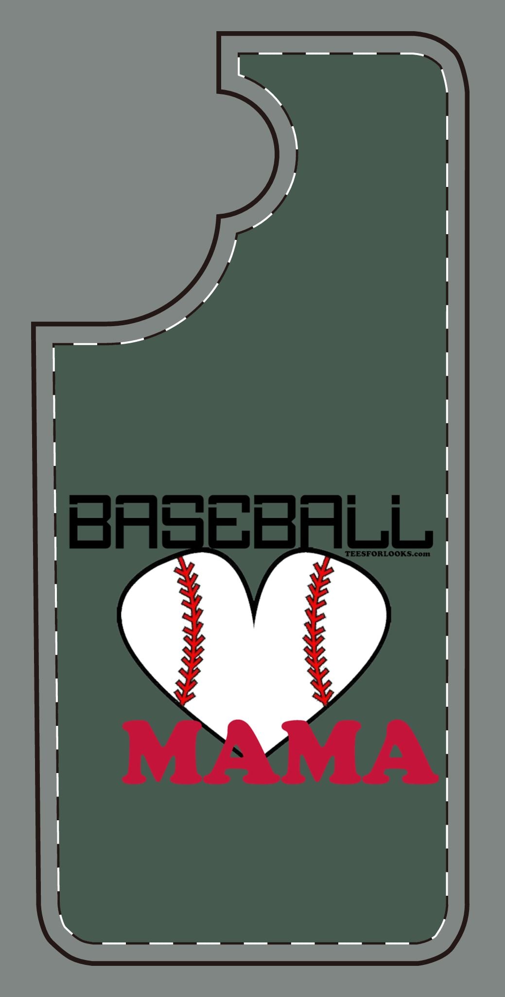 Baseball Mama Silicone Phone Case - Perfect Gift for Sports Moms