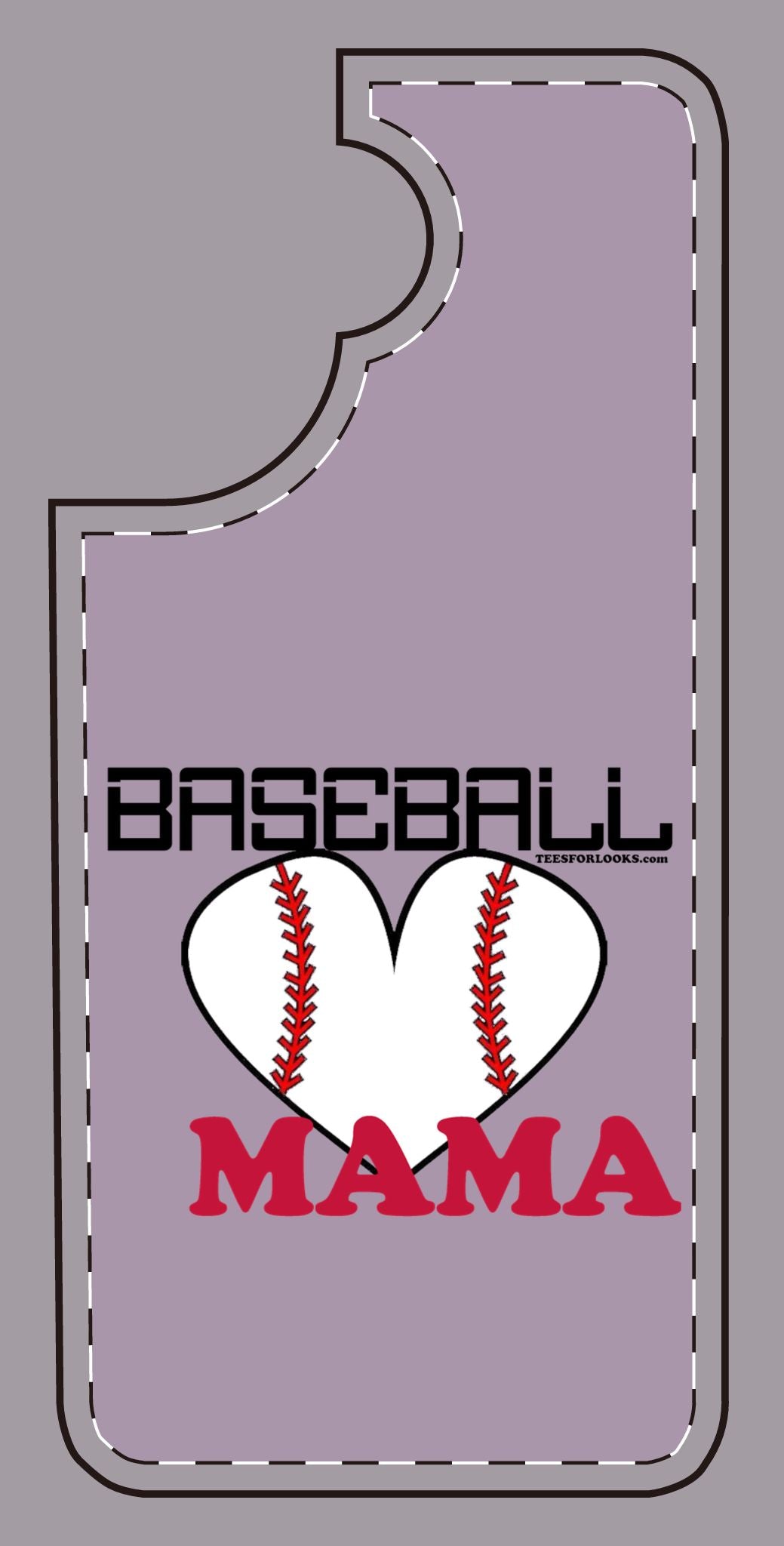 Baseball Mama Silicone Phone Case - Perfect Gift for Sports Moms