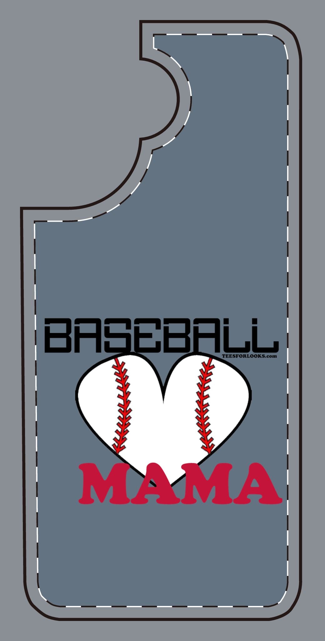 Baseball Mama Silicone Phone Case - Perfect Gift for Sports Moms