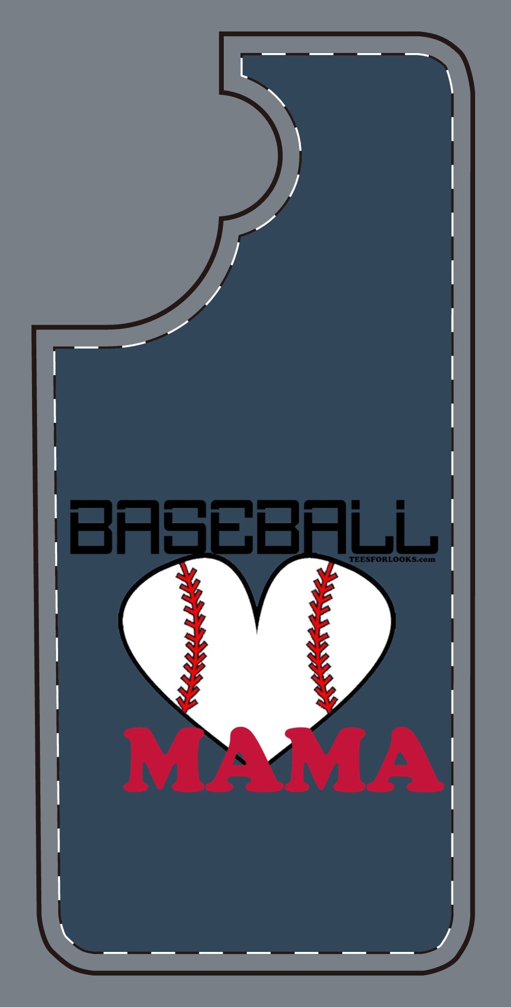 Baseball Mama Silicone Phone Case - Perfect Gift for Sports Moms