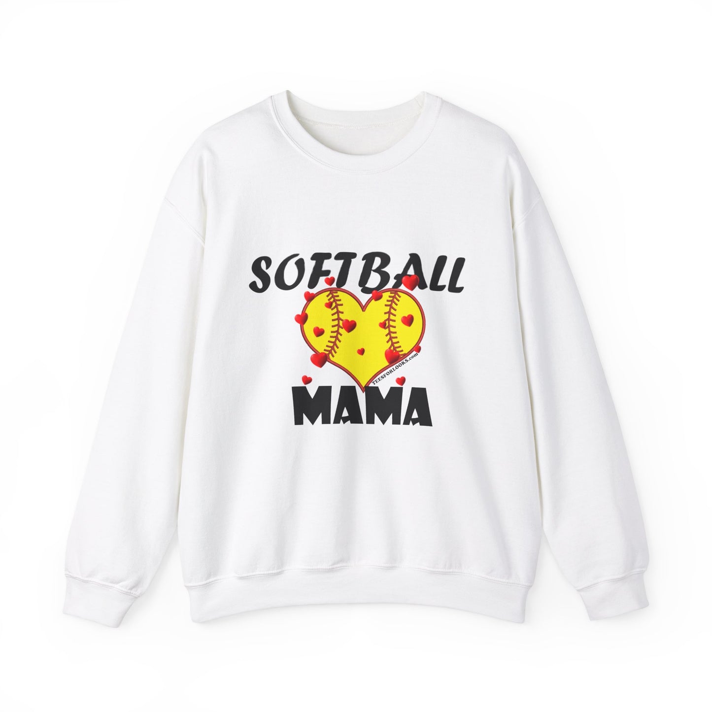 Softball Mama Sweatshirt for Moms - Unisex Heavy Blend™ Crewneck