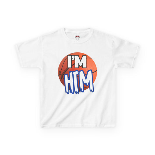 I'm HTM Kids Basketball Tee - Heavy Cotton T-Shirt for Young Athletes