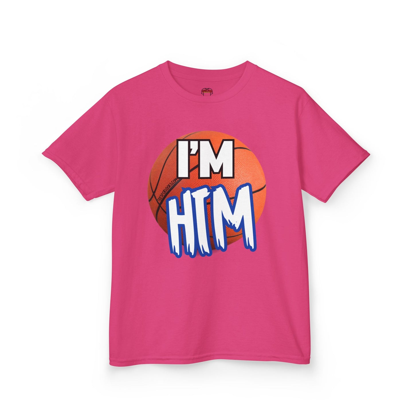 I'm HTM Kids Basketball Tee - Heavy Cotton T-Shirt for Young Athletes