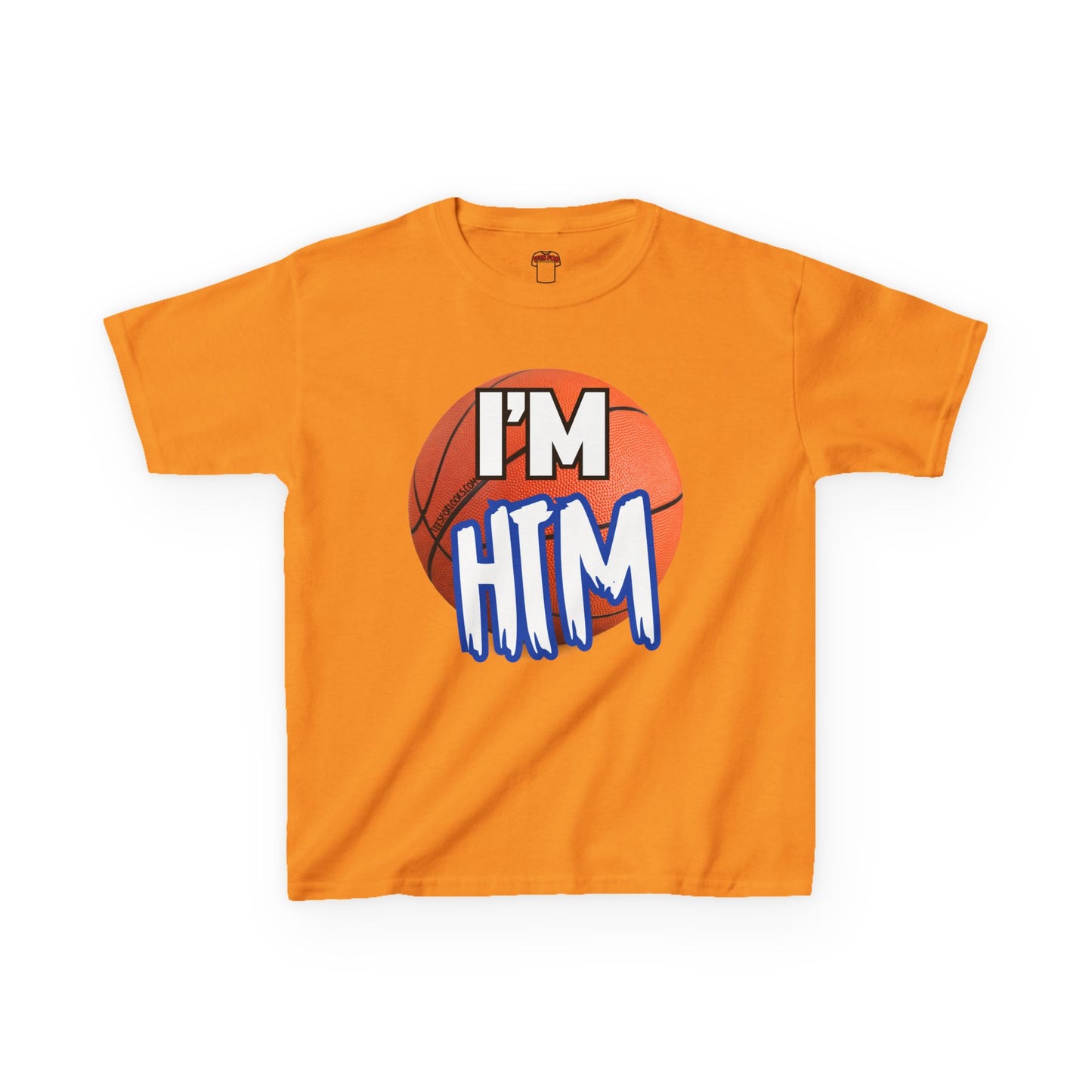 I'm HTM Kids Basketball Tee - Heavy Cotton T-Shirt for Young Athletes