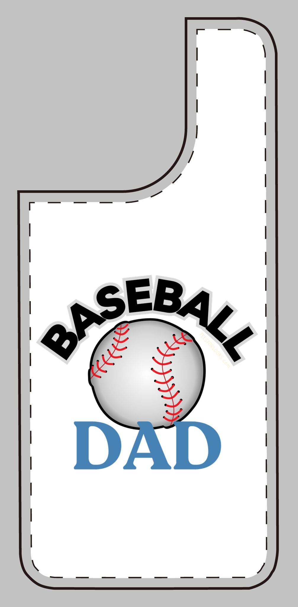 Baseball Dad Silicone Phone Case - Perfect Gift for Sports Lovers